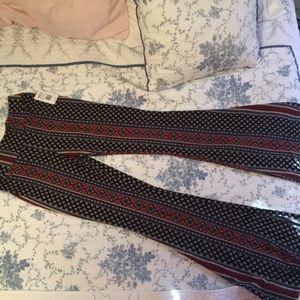 Boho Printed Skinny Flare Pants (BRAND NEW)